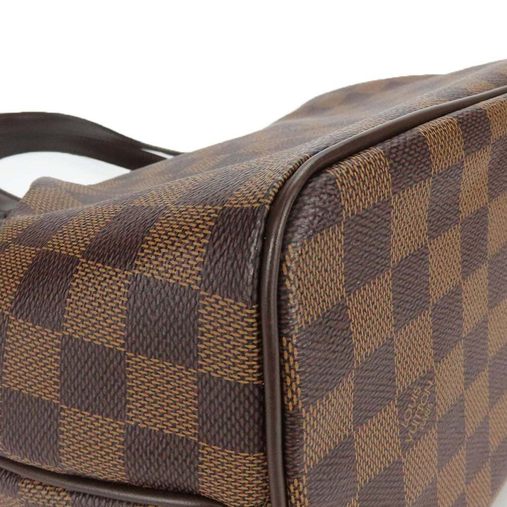 LOUIS VUITTON Authentic Brown Damier Leather Tote Bag - Picture 5 of 11